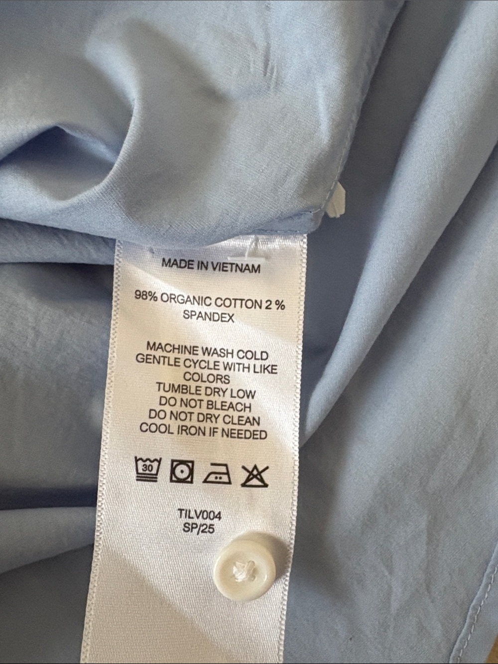 NWT Quince Men's Short-Sleeve Button-Down Shirt in Light Blue size L - Picture 11 of 11